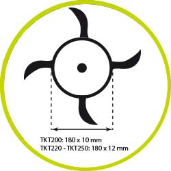 NIUBO&nbsp;TKT 250&nbsp;szárzúzó oldalra nyitható&nbsp;-&nbsp;Starex Pro Kft.