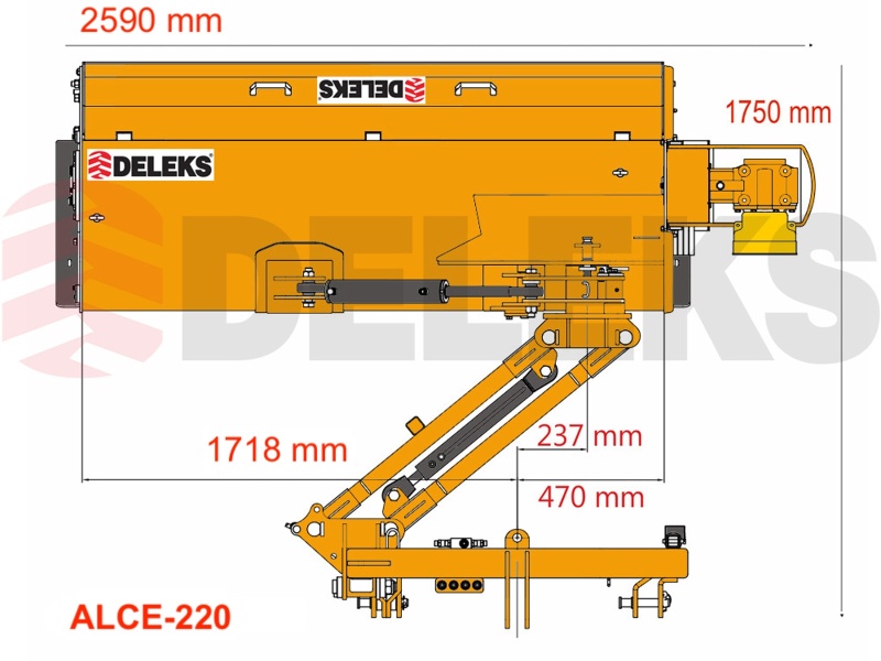 DELEKS&nbsp;ALCE 220&nbsp;rézsű vágásra alkalmas szárzúzó&nbsp;-&nbsp;Starex Pro Kft.