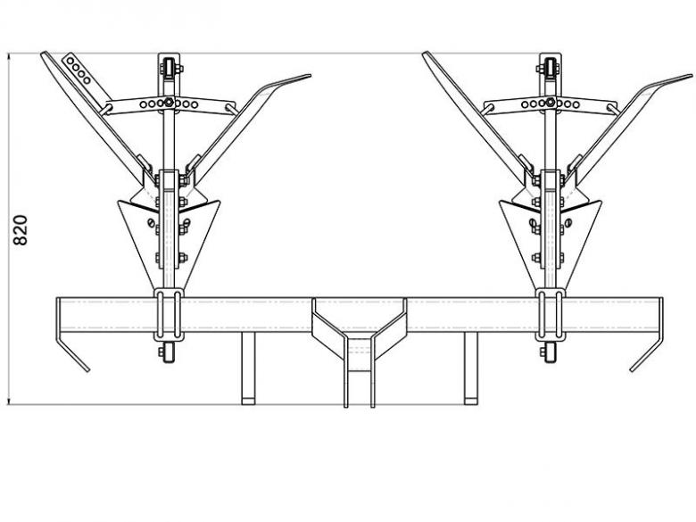 DELEKS&nbsp;DA 140&nbsp;sorközművelő 2 db töltögető kapával&nbsp;-&nbsp;Starex Pro Kft.
