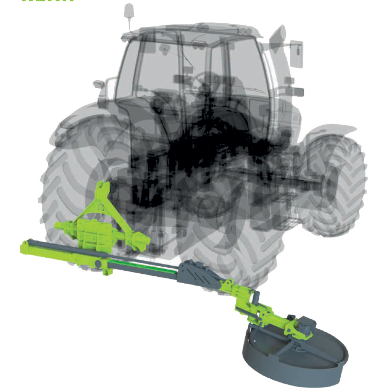 NIUBO&nbsp;ECO DISK PER600F&nbsp;hátra szerelhető tárcsás sorközművelő fűkasza&nbsp;-&nbsp;Starex Pro Kft.
