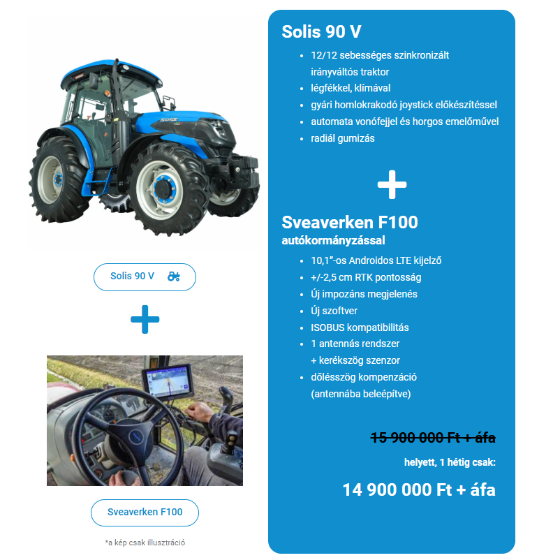SOLIS&nbsp;90 STANDARD&nbsp;univerzális traktor vezetőfülkével&nbsp;-&nbsp;Starex Pro Kft.