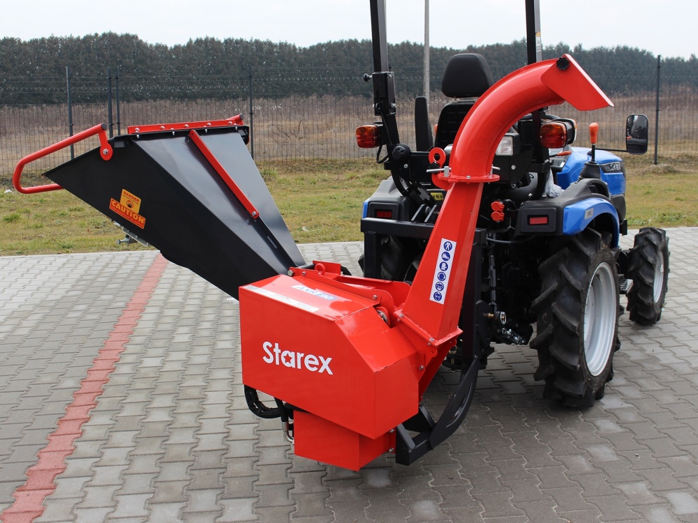 STAREX&nbsp;AXR 90&nbsp;kardán hajtású ágaprító hidraulikus adagolással 100 mm vágási átmérővel&nbsp;-&nbsp;Starex Pro Kft.