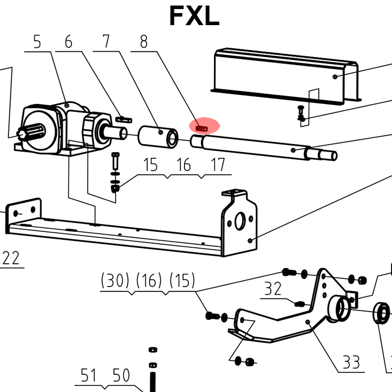 STAREX&nbsp;FX-FXL&nbsp;retesz kerekített fészkes 10x30 mm&nbsp;-&nbsp;Starex Pro Kft.