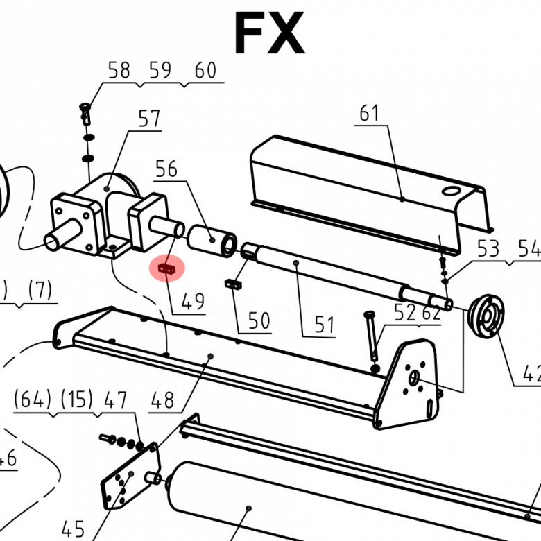 STAREX&nbsp;FX-FXL&nbsp;retesz kerekített fészkes 10x45 mm&nbsp;-&nbsp;Starex Pro Kft.