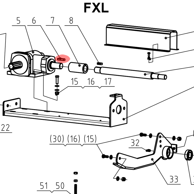 STAREX&nbsp;FX-FXL&nbsp;retesz kerekített fészkes 10x45 mm&nbsp;-&nbsp;Starex Pro Kft.