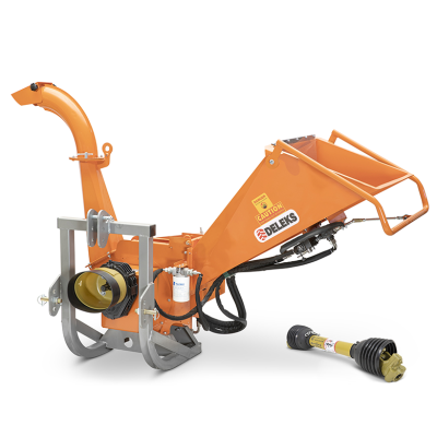 Deleks&nbsp;DK-1300&nbsp;kardán hajtású ágaprító hidraulikus adagolással