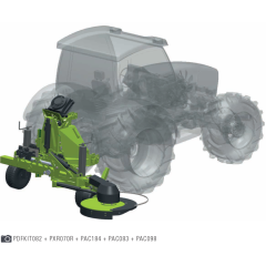 NIUBO DISK PLUS 086 hátra szerelhető tárcsás sorközművelő fűkasza hidraulikus vezérléssel