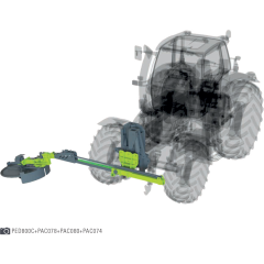 NIUBO ECO DISK PED800C előre szerelhető tárcsás sorközművelő fűkasza