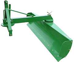 GL 120-200: Hátsó függesztésű erősített földgyalu gréder 15-40 LE traktorokhoz.