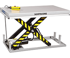 HW 1001-1002: 1.000 kg teherbírású emelőasztal, 785 mm emeléssel.